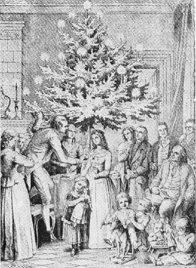 Weihnachtsabend bei Matthias Claudius, 1796